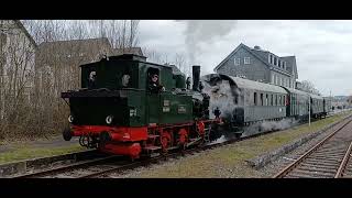 Wiehltalbahn  Bergischer Löwe  Bahnhof Wiehl  Osterfaht 09042023 [upl. by Allicserp]