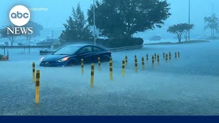 Powerful tropical storm makes historic landfall in Carolinas [upl. by Ogren]