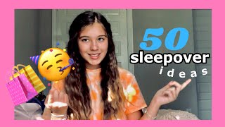 50 things to do at a sleepover  hi it’s lily [upl. by Yanad]