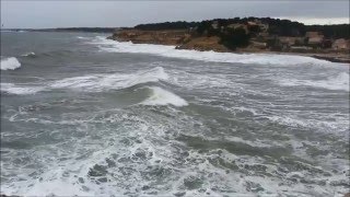 tempête port des Tamaris cote bleu [upl. by Akcinehs]