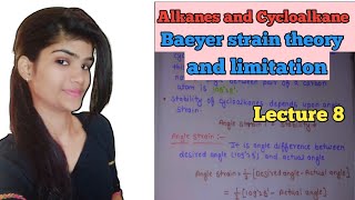 Cycloalkane Baeyer strain theory in cycloalkane Limitation of Baeyer Strain Theory [upl. by Reinald120]