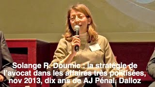 Solange Doumic à propos de la médiatisation des procès politiques [upl. by Sundstrom]