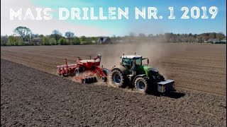 Mais drillen Nr 1 2019 in SH  Fendt Vario 936  Kuhn Moduliner ML 2800  Landwirtschaft  4k [upl. by Ecnarual186]