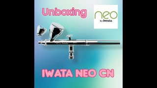 Airbrush unboxing Iwata Neo CN [upl. by Leinod]