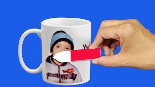 HOW TO ERASE PRINT OF MUG  Mug Reprinting Tricks  Sublimation Coating at home [upl. by Bartle]