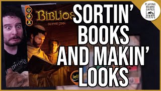 Sorting books in a peaceful monk library what a theme BIBLIOS Board Game Gameplay [upl. by Eveivenej]