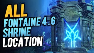 All Fontaine Shrine of Depths Locations Genshin Impact 46 [upl. by Rodoeht]