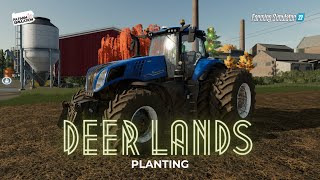 Rainy Day Planting on Deer Lands  ep 19  Farming Simulator 22 FS22 [upl. by Kariv385]