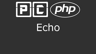 PHP beginners tutorial 3  Echo [upl. by Euqinna]