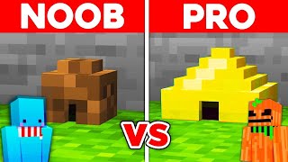 NOOB vs PRO La Base Diminuta Mas Segura en Batalla de Construcción [upl. by Yzdnil802]