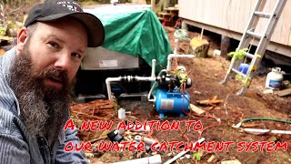 Installing Water pressure tank Rain Catchment System Part III SE 2 EP 26 2017 [upl. by Bakki546]