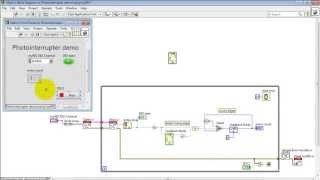 NI myRIO quotPhotointerrupter demoquot LabVIEW project [upl. by Neelahtak]