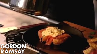 Ramsays Classic Scrambled Eggs and Smoked Salmon  Gordon Ramsay [upl. by Svend]