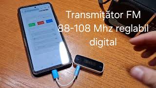 Transmițător FM UUS 88108Mhz reglabil digital [upl. by Camm]