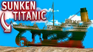 WE RETRIEVED AND RESTORED THE TITANIC FROM THE OCEAN FLOOR  Floating Sandbox 🌊 [upl. by Macguiness146]