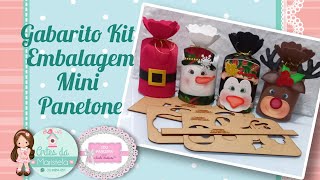 GABARITO KIT EMBALAGEM MINI PANETONE  Artes da Maristela [upl. by Etteyafal32]