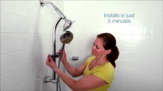 Install your SimplyClean slide bar combination shower in less than 5 minutes [upl. by Natsuj]