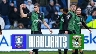 Sheffield Wednesday v Coventry City highlights [upl. by Sirtimid]