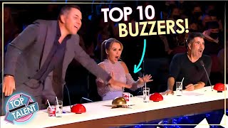 Top 10 BEST GOLDEN BUZZERS On Britains Got Talent EVER [upl. by Sacha]