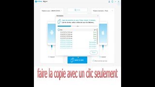 copier toutes les données dun téléphone à un autre avec un clic Android vers iOs et linverse [upl. by Egres]