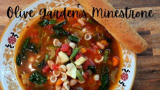 How to make THE OLIVE GARDENS  Minestrone SoupRestaurant Recipe Recreations [upl. by Woodward]