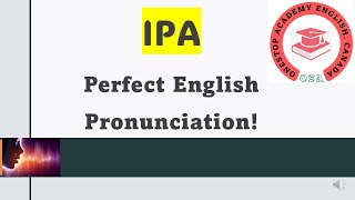 American English Pronunciation  International Phonemic Alphabets  IPA [upl. by Gabrielle721]