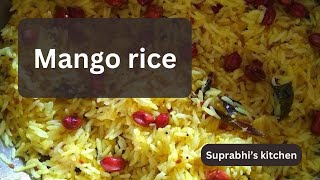 Raw Mango Rice Recipe  Mavinakayi Chitranna  Easy Lunchbox Recipe  Mamidikaya Pulihora [upl. by Oidale]