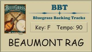 Beaumont Rag  bluegrass backing track KEY of F [upl. by Zak]