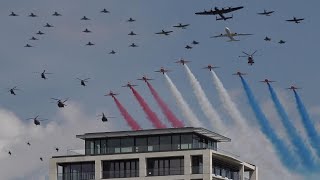 70 aircraft flyover for Queens Platinum Jubilee in London 👑 [upl. by Enyawd799]