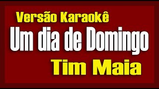 Tim Maia Um Dia de Domingo Karaokê [upl. by Killigrew]