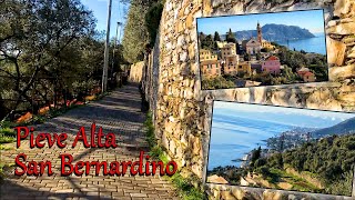 Walking Pieve Alta Chiesa di San Bernardino  Entire trip 35 min  Pieve Ligure  SentieriLiguria [upl. by Adaran]