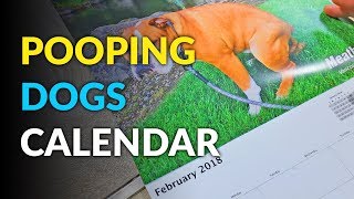 Pooping Dogs Calendar 2018 [upl. by Renault]