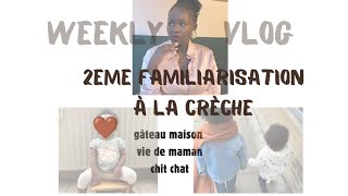 VLOG la princesse à la crèche  gâteau healty chit chat maman [upl. by Sillyhp268]