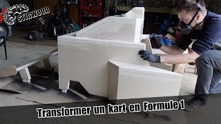 Je fabrique une COQUE type F1 pour le kart  ÉTAPE 1 Le moule [upl. by Edialeda696]