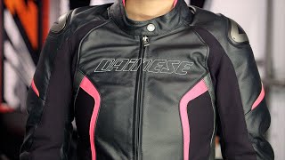 Dainese Womens Racing D1 Leather Jacket Review at RevZillacom [upl. by Mervin]