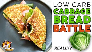 Low Carb CABBAGE BREAD Battle  Viral KETO Cabbage Bread [upl. by Anamuj]