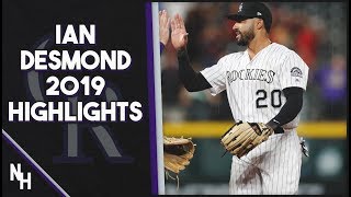 Ian Desmond 2019 Highlights [upl. by Evad326]