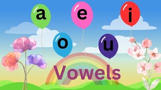 quot The vowels song quot aeiou Playful rhyme  Rhyming fun land studio [upl. by Zwick]