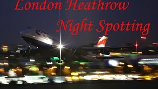 London Heathrow Plane Spotting  Night Departures  Runway 27R 19072015 [upl. by Koran]