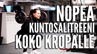 Nopea kuntosalitreeni koko kropalle  Sanna Laitinen Treenivideo  Tikis  Parempi olla [upl. by Ecnahc]