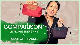 COMPARING THE LONGCHAMP LE PLIAGE ENERGY XS and POUCH WITH HANDLE [upl. by Qirat]