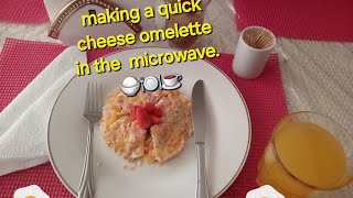 making a simple omelette in the microwave [upl. by Haliek]