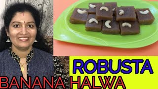 ROBUSTA BANANA HALWABANANA SWEET RECIPESREKHAS GLOBAL RECIPES [upl. by Konyn]