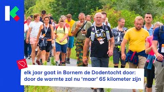 de Dodentocht is korter dit jaar [upl. by Adnohsirk]