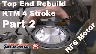 Motorcycle Top End Rebuild for 4Stroke Part 2 of 2 [upl. by Laurence]