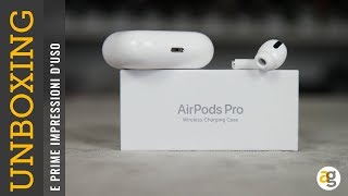 AirPods PRO UNBOXING e PRIME IMPRESSIONI [upl. by Ayikat]