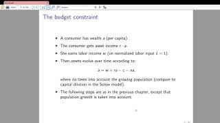 The RamseyCassKoopmans Model Part 1 Derivation [upl. by Ynnos]