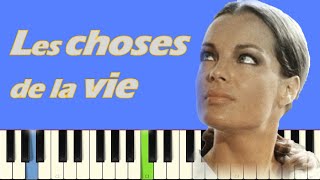 Les choses de la vie Piano Tutoriel amp partition🎵Musique du film amp photos de Romy Schneider [upl. by Chaddy]