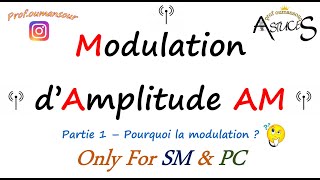 Modulation damplitude AM  Partie 1 Pourquoi la modulation [upl. by Nytsyrk]