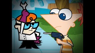 Dexter vs Phineas  Epic Cartoon Made Rap Battle Season 3 [upl. by Piotr339]